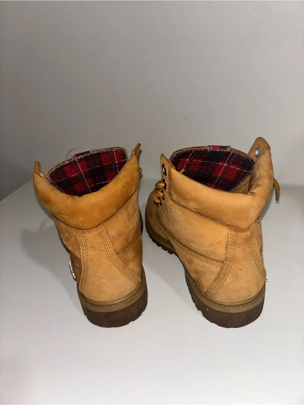 Timberland Kids Wheat Tan Lace-Up Boots